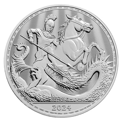 2024 1oz Silver Coin - ST GEORGE AND THE DRAGON